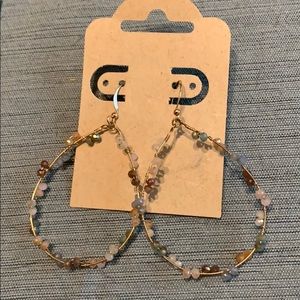 Boutique gold and pastel earrings